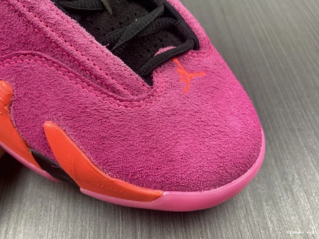 Retro DH4121-600 Pink Jordan 14 Low Shocking (W) 0803